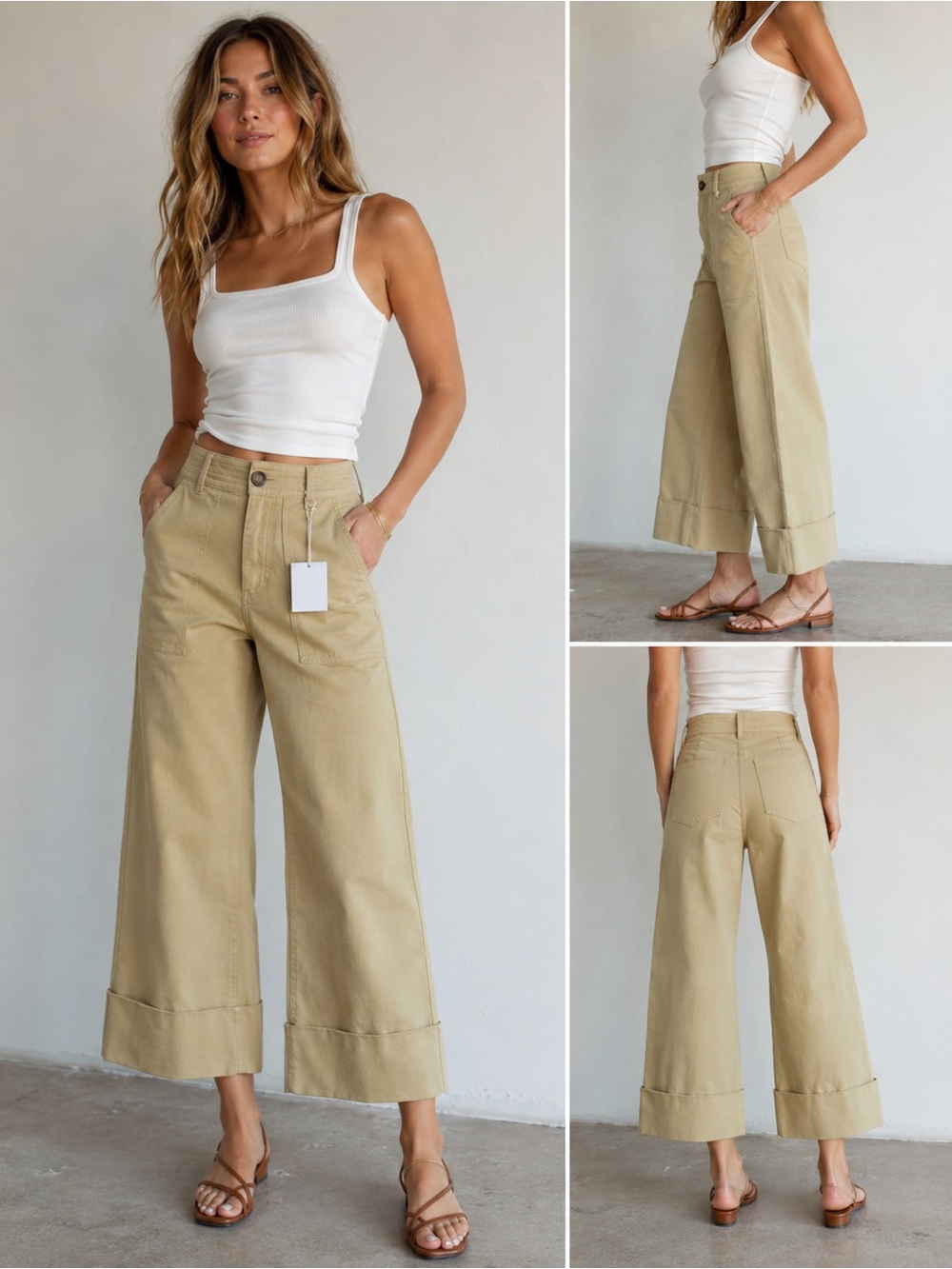 pistola Sandstone High-Waist Casual Pants